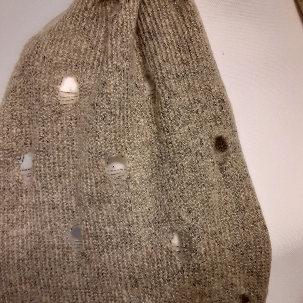 William Rast Infinity Scarf Beige OSFM - Picture 5 of 5